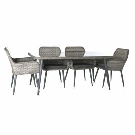 Mesa Comedor Terraza Y Jardin DKD Home Decor Marron Claro Gris Claro 92 x 72 x 166 cm Set de 7 Precio: 1053.49999997. SKU: S3033157