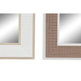 Espejo Tradicional DKD Home Decor Marron Blanco 2 x 66 x 36 cm (4 Unidades) Espejo Tradicional DKD Home Decor Marron Blanco 2 x 66 x 36 cm (4 Unidades)