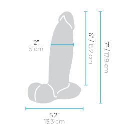 Consolador Realista B-Vibe Silicona Ø 5 cm (15,2 cm)