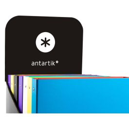 Carpeta Antartik A4 Forrada 4 Anillas 25 mm Redondas Colores Surtidos 14 unidades