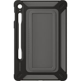 Samsung EF-RX510 Funda Outdoor para Galaxy Tab S9 FE 10.9", Resistente a Golpes, con Portabolígrafo - Titanio/Negro