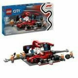 LEGO City 60443 Parada en boxes de F1 con coche Ferrari - Juguete para niño de 6 años Precio: 38.9899994. SKU: B199337D6P