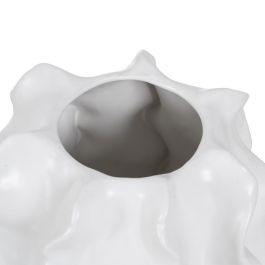 Jarrón Blanco Cerámica Decoración 25,50 X 25,50 X 37,50 cm