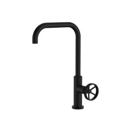 Edouard Rousseau Mezclador de Fregadero Caño Móvil Industrial Negro, Cartucho Cerámico 25mm, Mango Metálico Estriado y Manija Roja Extra Precio: 78.49999993. SKU: B1HYREDC8W