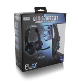 Ewent PL3320 Auriculares Gaming Diadema Alámbricos Over-Ear con Micrófono Boom Negro, 2 Conectores 3.5mm, Cable 1.5m