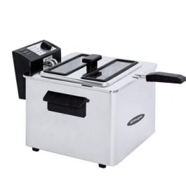 Orbegozo FDR 80 Freidora Profesional de Acero Inoxidable 8 Litros - 3000W con Termostato Regulable y Tapa Extraíble con Ventana Precio: 123.50000036. SKU: B162VE5AYZ