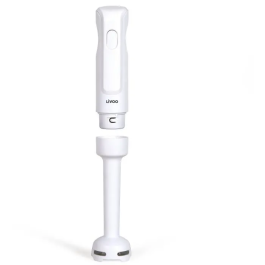 Livoo Batidora de mano LIV1729744466991 - 300 W, 2 Cuchillas de Acero Inoxidable, 1 Velocidad, 19.000 rpm - Blanca