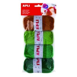 Ovillos De Lana Apli 50 Gr. Tonos Verdes Pack De 4 Precio: 10.89999944. SKU: B1FQPP5LLY
