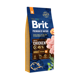 Brit Premium By Nature Adult Medium 15kg, Pienso para Perros Adultos de Raza Media, 10-25 Kg, 45% Pollo Precio: 45.8900002. SKU: B16MK76K4B