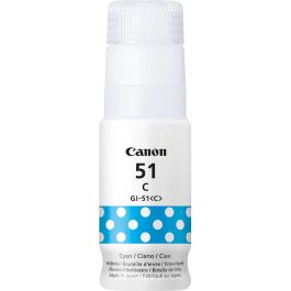 Canon Cartucho de Tinta Cian GI-51C 70 mL para PIXMA G Series, Alta Calidad y Rendimiento