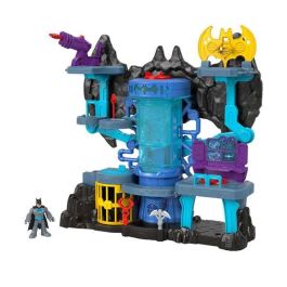 Batcueva de batman con sonidos y figura de batman se ilumina imaginext