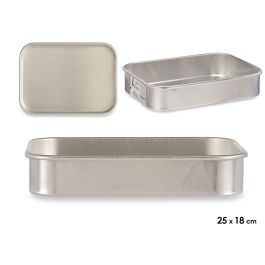 Kinvara Rustidera de Aluminio 25 x 18 cm, Apta para Horno, Plata (Set de 12) Precio: 52.5000003. SKU: S3609489