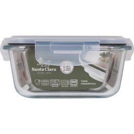 Fiambrera Hermética Santa Clara Transparente Rectangular 1L (6 Unidades) Fiambrera Hermética Santa Clara Transparente Rectangular 1L (6 Unidades)