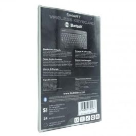 Subblim SUB-KBT-SM0001 Teclado Inalámbrico Bluetooth Compacto Ultradelgado Plata, Batería Recargable, Compatible PC Mac Android iOS Apple TV
