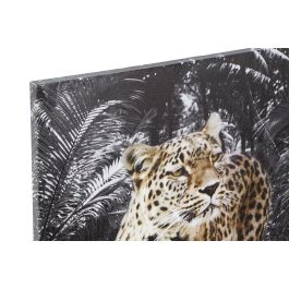 DKD Home Decor Cuadro Decorativo Colonial Leopardo Multicolor de Lienzo y MDF 70x50x1.8 cm - Set de 4 Unidades (Diseños Surtidos)
