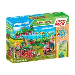 Playmobil 71380 Starter Pack Huerto Ecológico con Granjeros, Regadera y Accesorios de Jardinería para Niños +4 Años