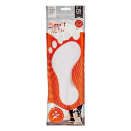 Plantillas Sport Blanco Algodón Látex 9,5 x 29,5 cm (12 Unidades) Plantillas Sport Blanco Algodón Látex 9,5 x 29,5 cm (12 Unidades)
