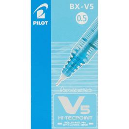 Boligrafo de tinta líquida Pilot V-5 Hi-Tecpoint Azul claro 0,3 mm (12 Unidades)