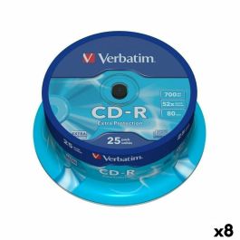 CD-R Verbatim Extra Protection 700 MB 52x 25 Piezas (8 Unidades) Precio: 97.94999973. SKU: B12EKDS2EN