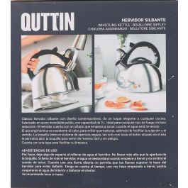 Quttin Hervidor Silbante 3 Litros, 20 cm Ancho x 22 cm Alto x 20 cm Largo, 4.72 kg (6 Unidades)