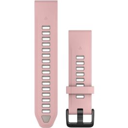 Garmin Correa de Silicona QuickFit 20mm Dust Rose/Nebelgrau para Reloj Inteligente Garmin Approach S70, D2 Delta S, Descent