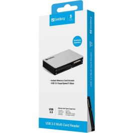 Sandberg Lector de Tarjetas USB 3.0 Multi, Acceso Rápido y Fácil para Fotos y Videos