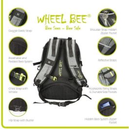 Schildkrot 950022 Mochila Infantil Wheel Bee Revolution, 46 cm, 30 litros, Gris