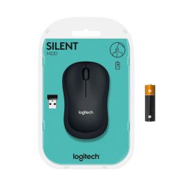Logitech M220 Silent Ratón Inalámbrico USB 2.4GHz Óptico 1000 dpi Negro