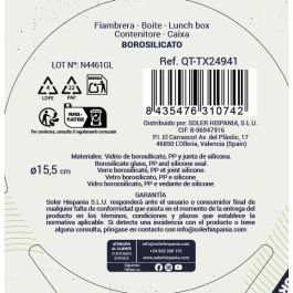 Inde Fiambrera Redonda Hermética Textury 15.5 cm 650 ml