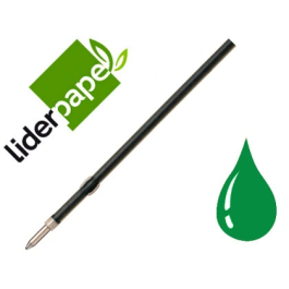 Liderpapel Recambio Bolígrafo Gummy Touch Retráctil 1,0 mm Tinta Verde Bolsa de 10 Unidades Precio: 1.49999949. SKU: B1DBABXQH4