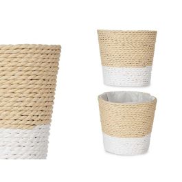 Ibergarden Macetero Decorativo para Plantas, Fabricado en Cuerda y con Interior de Plástico, Color Blanco Natural, Tamaño 10x10 cm (24 Unidades) Precio: 37.50000056. SKU: S3610248