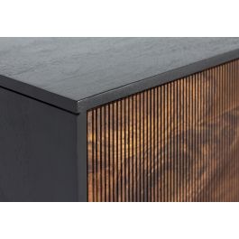 GINER Y COLOMER Consola de Madera de Palisandro y Metal Marrón, 90x40x80 cm