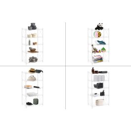 Confortime Estantería de Metal 5 Niveles 52 x 34 x 110 cm (2 Unidades)