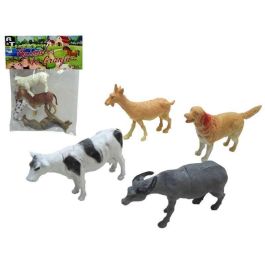 Figuras animales granja en bolsa 4 unidades 19x26x3 cm