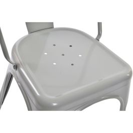 DKD Home Decor Toolix Silla Loft Metal Gris 45 x 48 x 86 cm