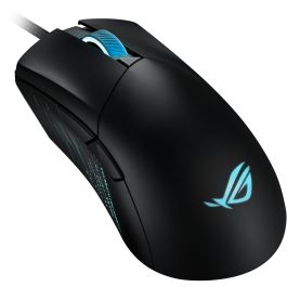 ASUS ROG Gladius III, ratón gaming óptico, 19000 dpi, 6 botones, cable USB, negro