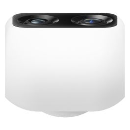 Eufy Indoor Cam S350 Cámara de Seguridad Doble 4K UHD con Zoom 8x, PTZ 360°, IA para Personas y Mascotas, Wi-Fi Doble Banda, Interior, Inalámbrica, Escritorio, Negro/Blanco