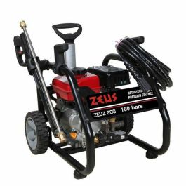 Zeus Hidrolimpiadora a Gasolina 4 Tiempos 160 Bares Presión Máx. con Rotabuse, Bomba Axial Aluminio y Pistones Inoxidables