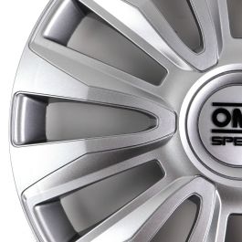 Omp OMPS07011602 Juego 4 Tapacubos Magnum 16 Pulgadas ABS Plata Resistente Antioxidante Instalación Fácil