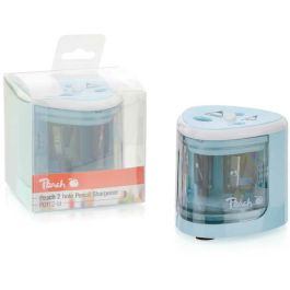 Peach PO102 - Afilador de Lápices Eléctrico Universal Azul
