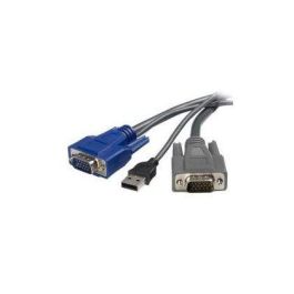 Cables Ordenador - Movilidad Startech Cable Kvm Usb Vga 2 En 1 Ultra Delg