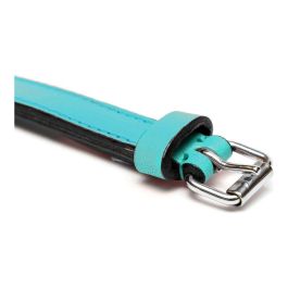 Gloria Collar Piel Auténtica Triple Capa Acolchado Suave Mullido 55 cm x 25 mm Turquesa para Perro - Confort Anti-rozaduras Gloria Collar Piel Auténtica Triple Capa Acolchado Suave Mullido 55 cm x 25 mm Turquesa para Perro - Confort Anti-rozaduras