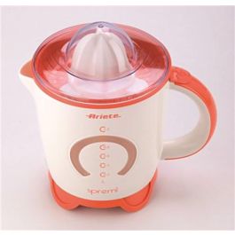 Ariete 408/00 Exprimidor Eléctrico de 1.2 Litros y 40W con Doble Giro y Filtro para Pulpa, Blanco/Naranja