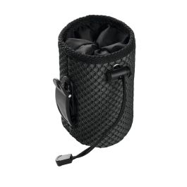 Hunter Portapremios Hilo Basic Antracita Bolsa de Recompensas para Perros Poliéster Malla 3D con Clip y Cierre de Cordón Lavable 14x10x8cm
