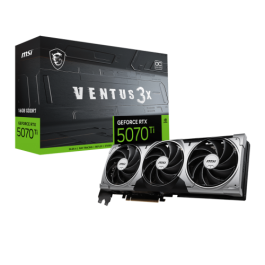 MSI GeForce RTX 5070 Ti 16G VENTUS 3X OC NVIDIA 16 GB GDDR7 MSI GeForce RTX 5070 Ti 16G VENTUS 3X OC NVIDIA 16 GB GDDR7
