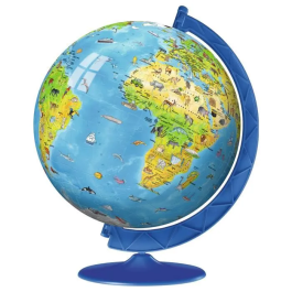 Ravensburger Puzzle 3D Globo Terráqueo Mapa Mundial 180 Piezas XXL