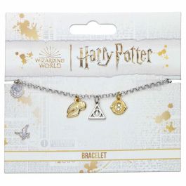 THE CARAT SHOP Pulsera de abalorios Harry Potter Tornero del Tiempo, Reliquias de la Muerte, Snitch Dorada. Aleación de zinc