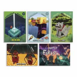 Panini Pack de Inicio Minecraft TC 4 - Carpeta + 2 Fundas + 1 Parche + 1 Carta EL PAN8051708015430