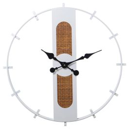 Reloj de Pared Alexandra House Living Blanco Marrón Metal Mimbre 64 x 5 x 64 cm Precio: 74.89999946. SKU: B1JSXQTPK4