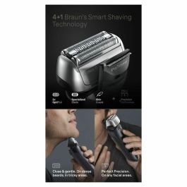 Braun Series 8 8513s Afeitadora Eléctrica Hombre, 4 Elementos de Afeitado, Wet&Dry, 60 Min Autonomía, Negra
